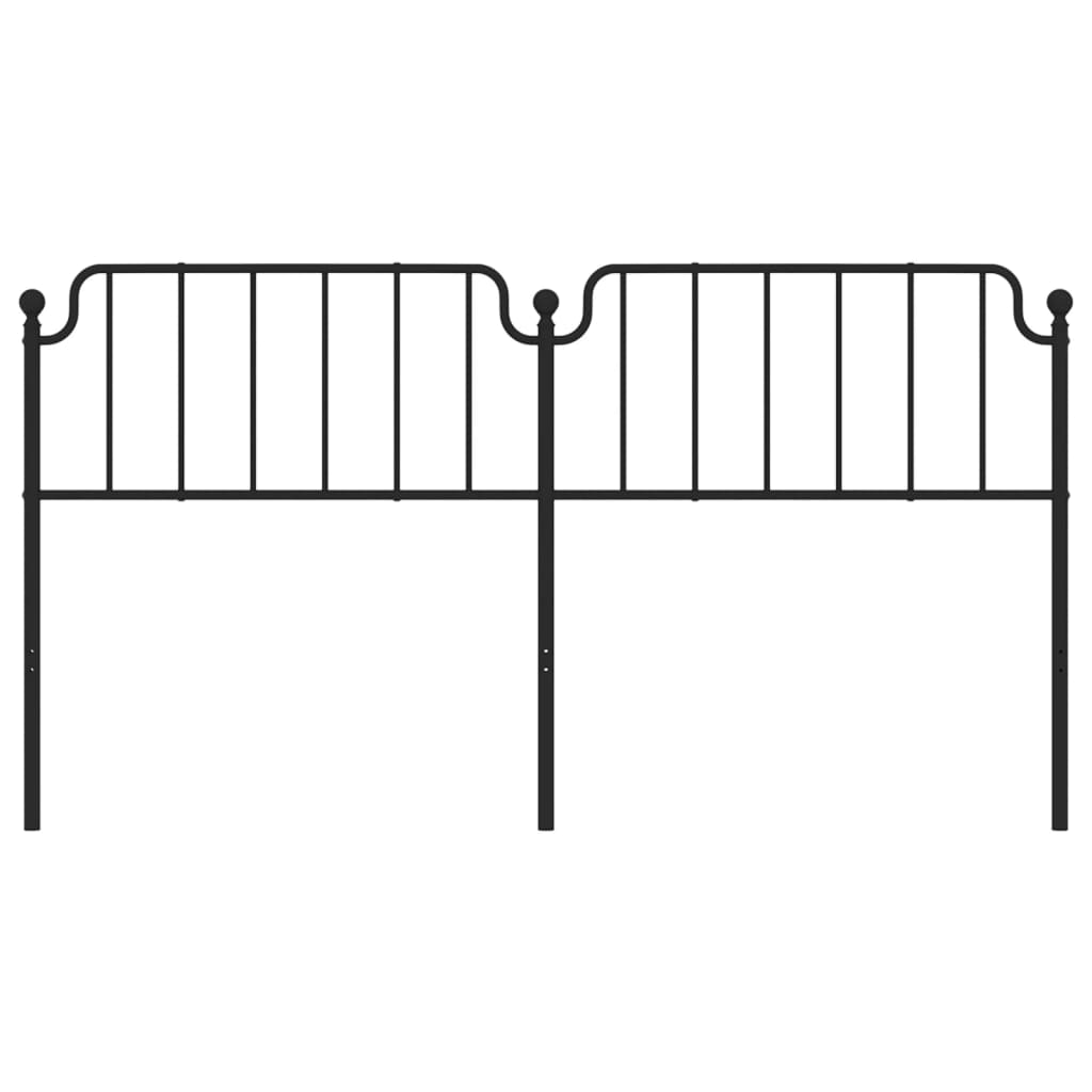 Cabeceira de cama 180 cm metal preto