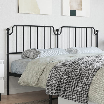 Cabeceira de cama 180 cm metal preto