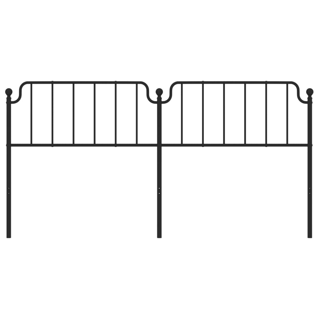 Cabeceira de cama 193 cm metal preto