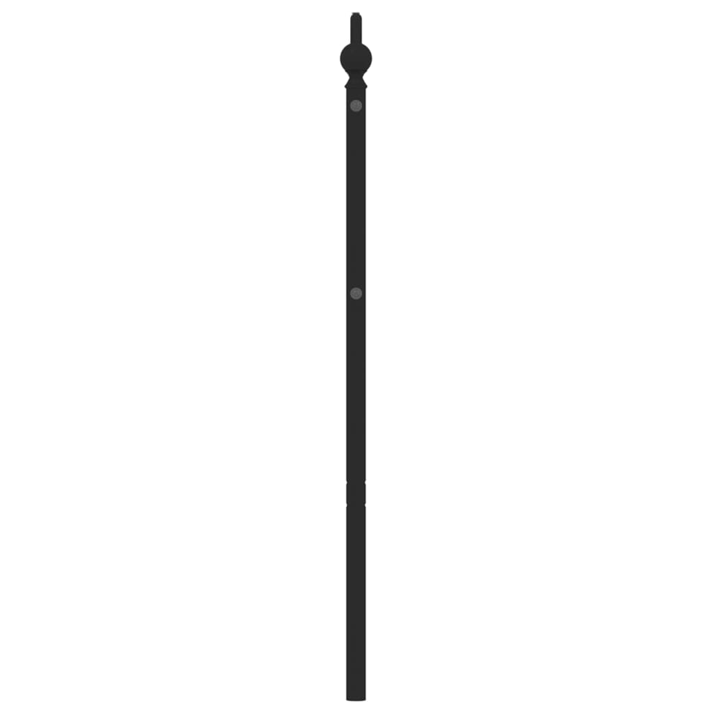 Cabeceira de cama 193 cm metal preto