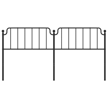 Cabeceira de cama 200 cm metal preto