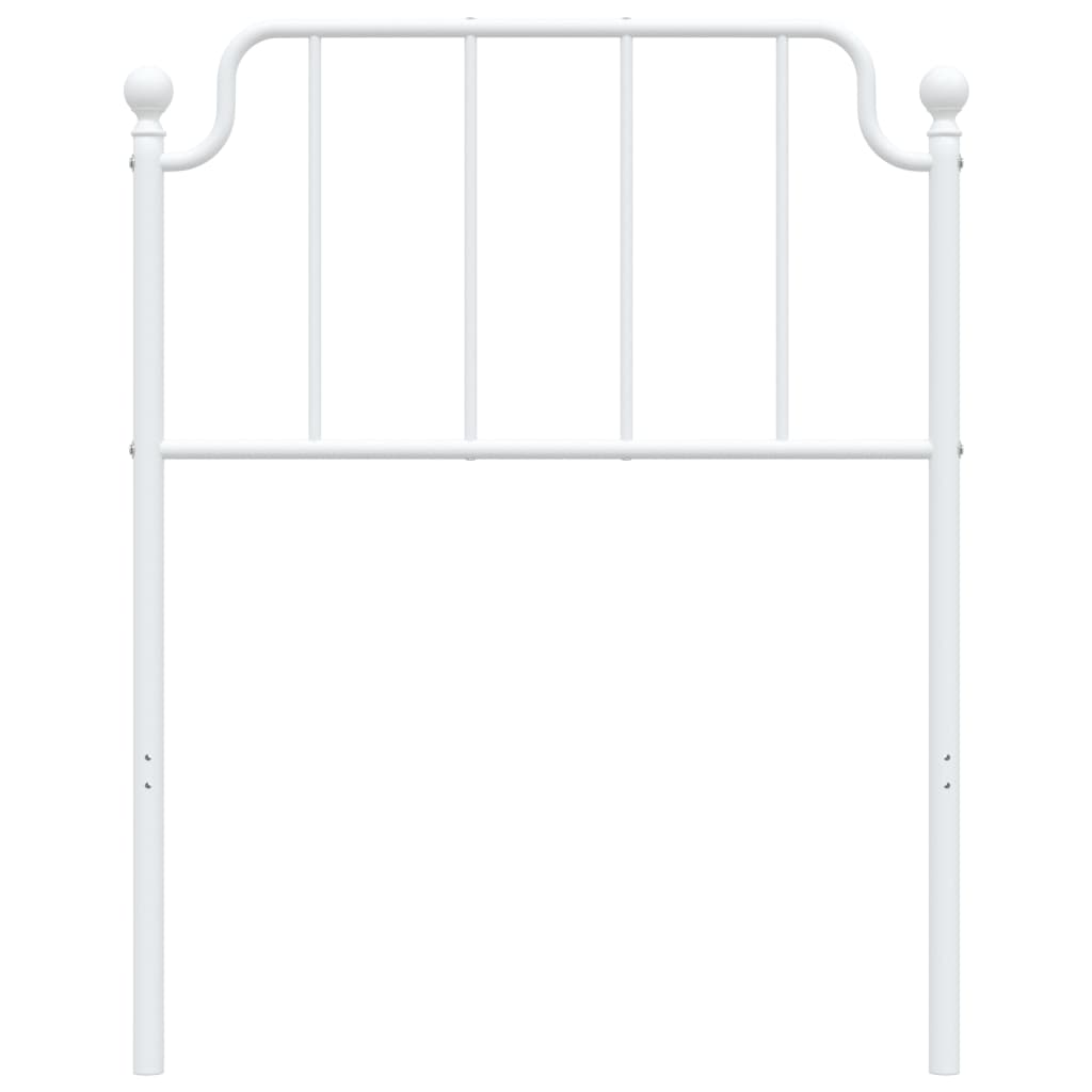 Cabeceira de cama 75 cm metal branco