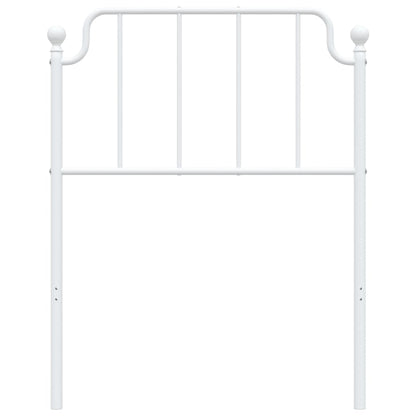 Cabeceira de cama 75 cm metal branco