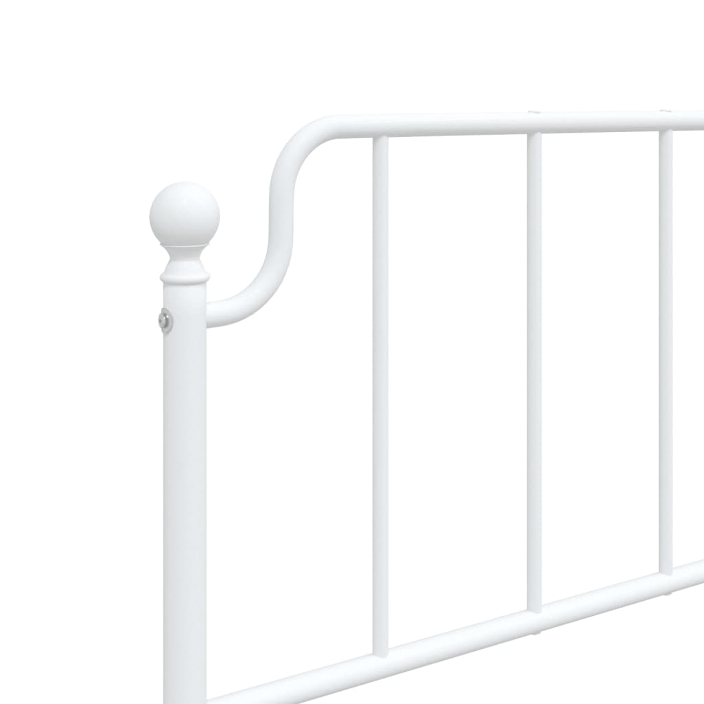 Cabeceira de cama 75 cm metal branco