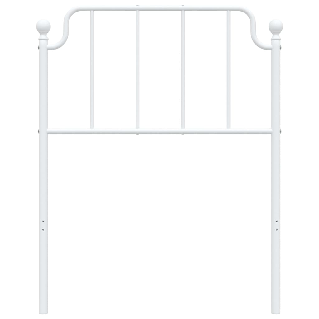 Cabeceira de cama 80 cm metal branco