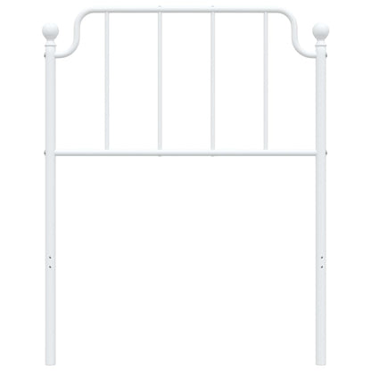 Cabeceira de cama 80 cm metal branco