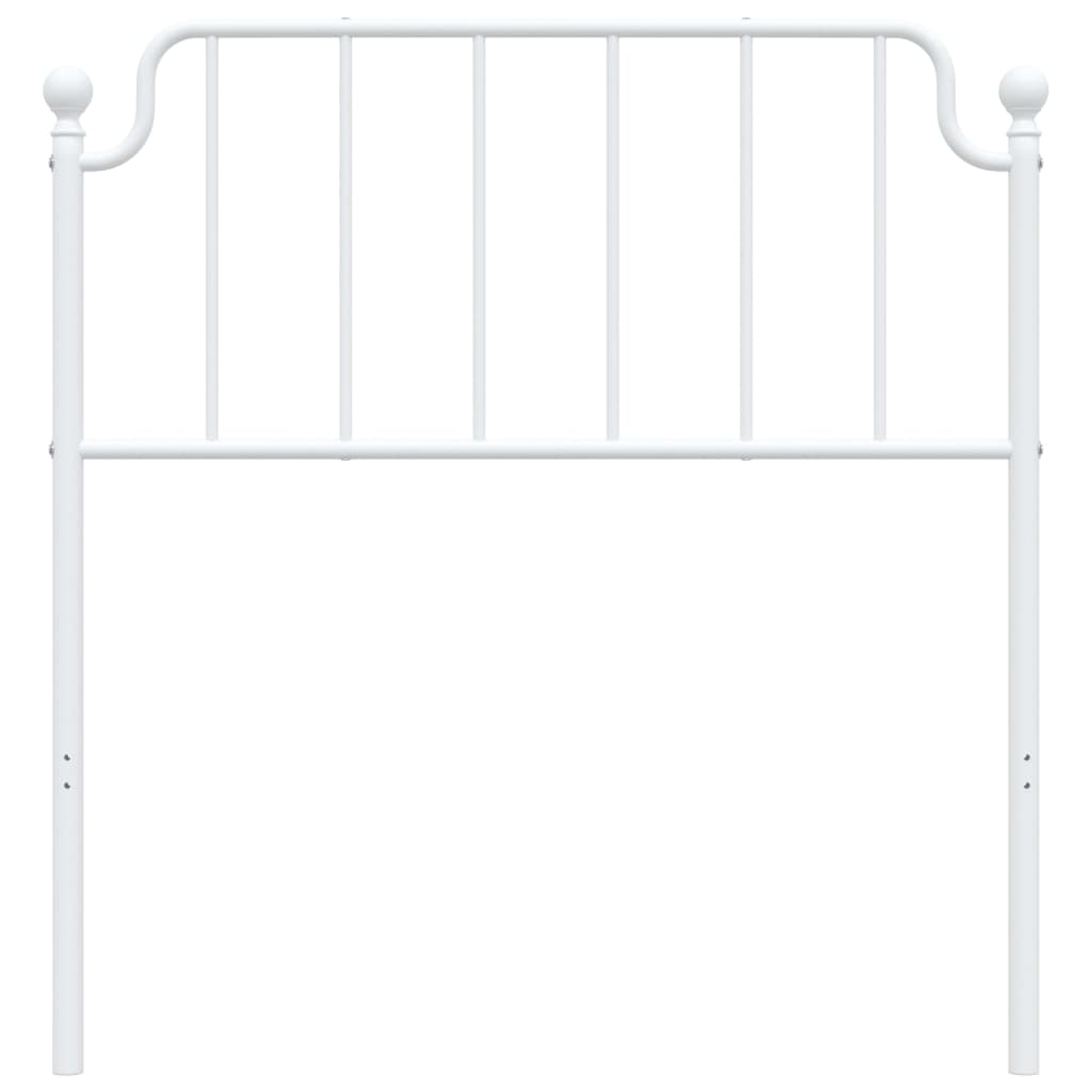 Cabeceira de cama 90 cm metal branco