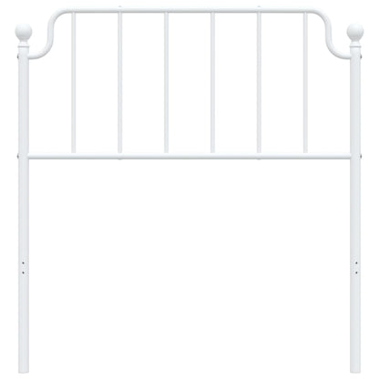 Cabeceira de cama 90 cm metal branco