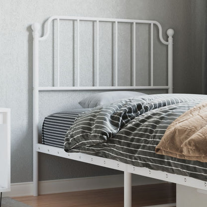 Cabeceira de cama 90 cm metal branco