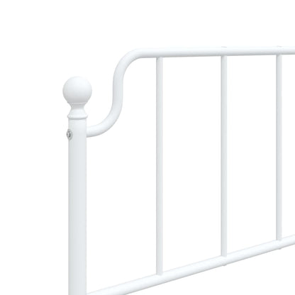 Cabeceira de cama 100 cm metal branco