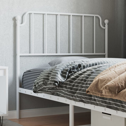 Cabeceira de cama 100 cm metal branco