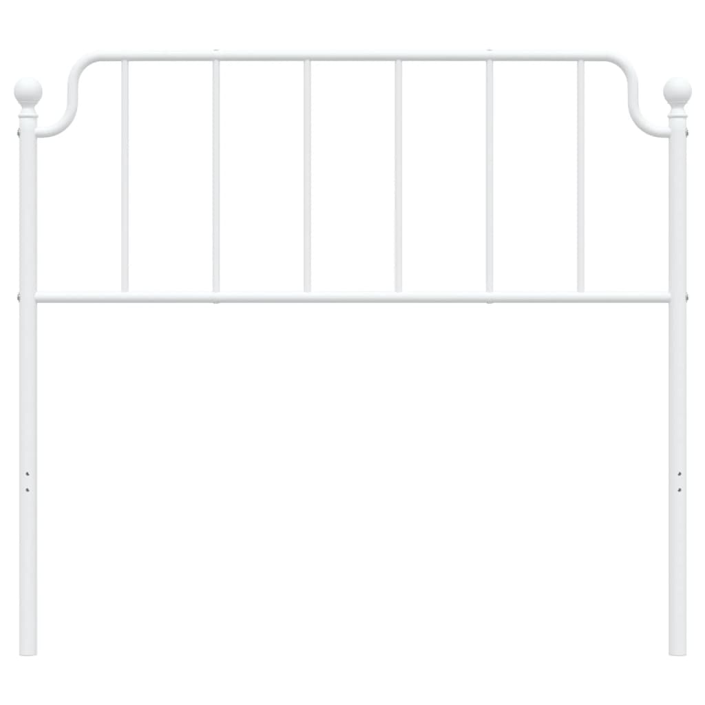 Cabeceira de cama 107 cm metal branco