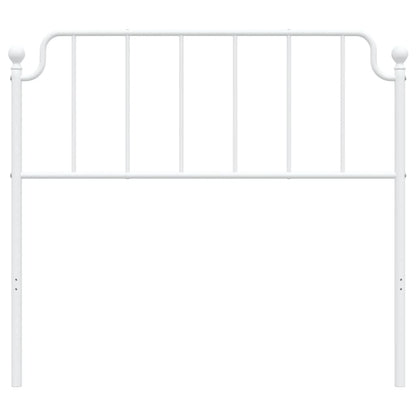 Cabeceira de cama 107 cm metal branco