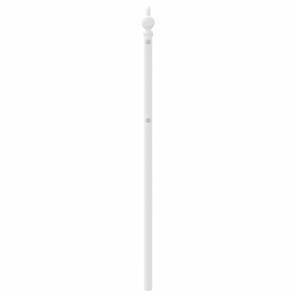 Cabeceira de cama 107 cm metal branco