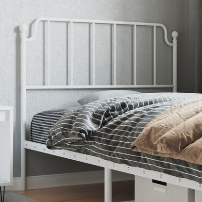 Cabeceira de cama 107 cm metal branco