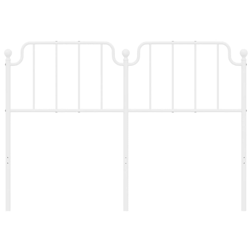 Cabeceira de cama 140 cm metal branco