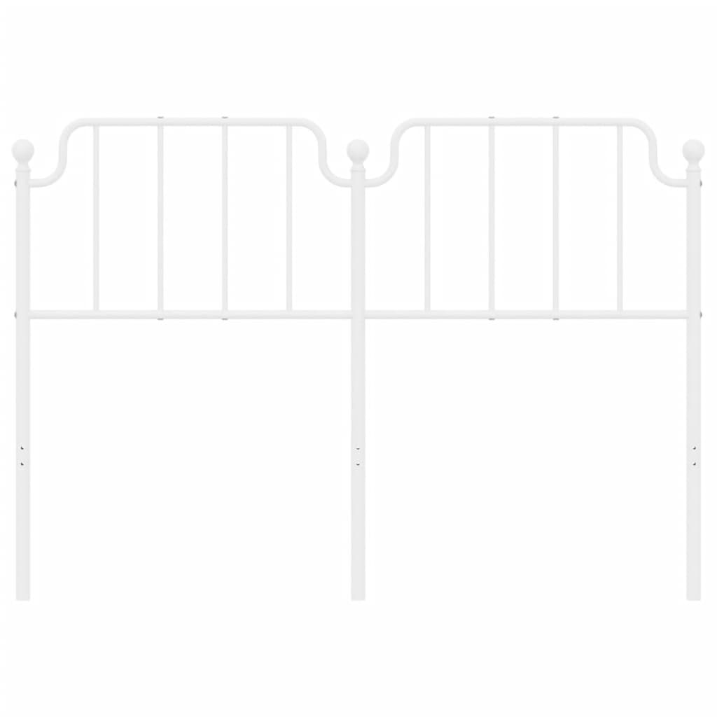 Cabeceira de cama 150 cm metal branco