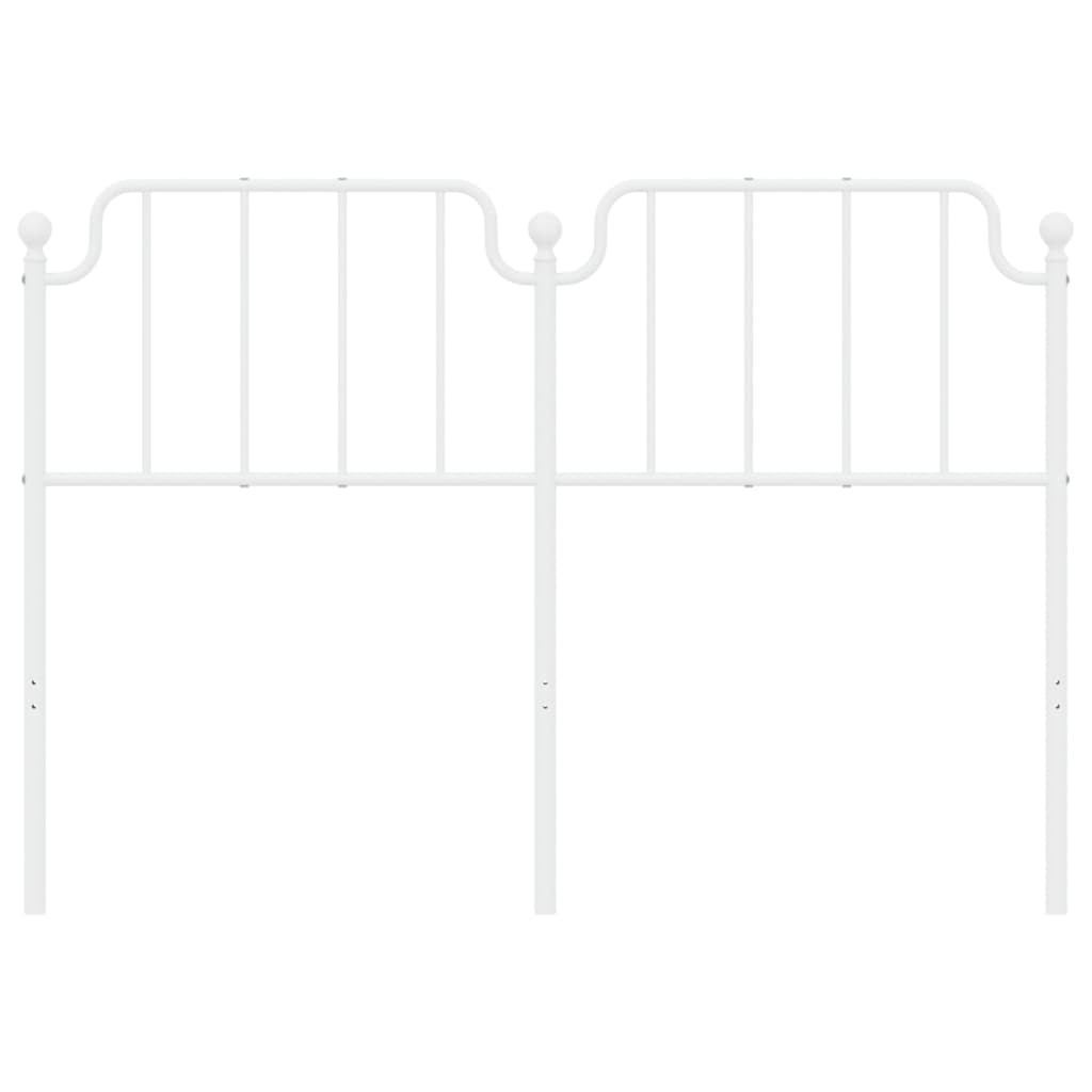 Cabeceira de cama 160 cm metal branco