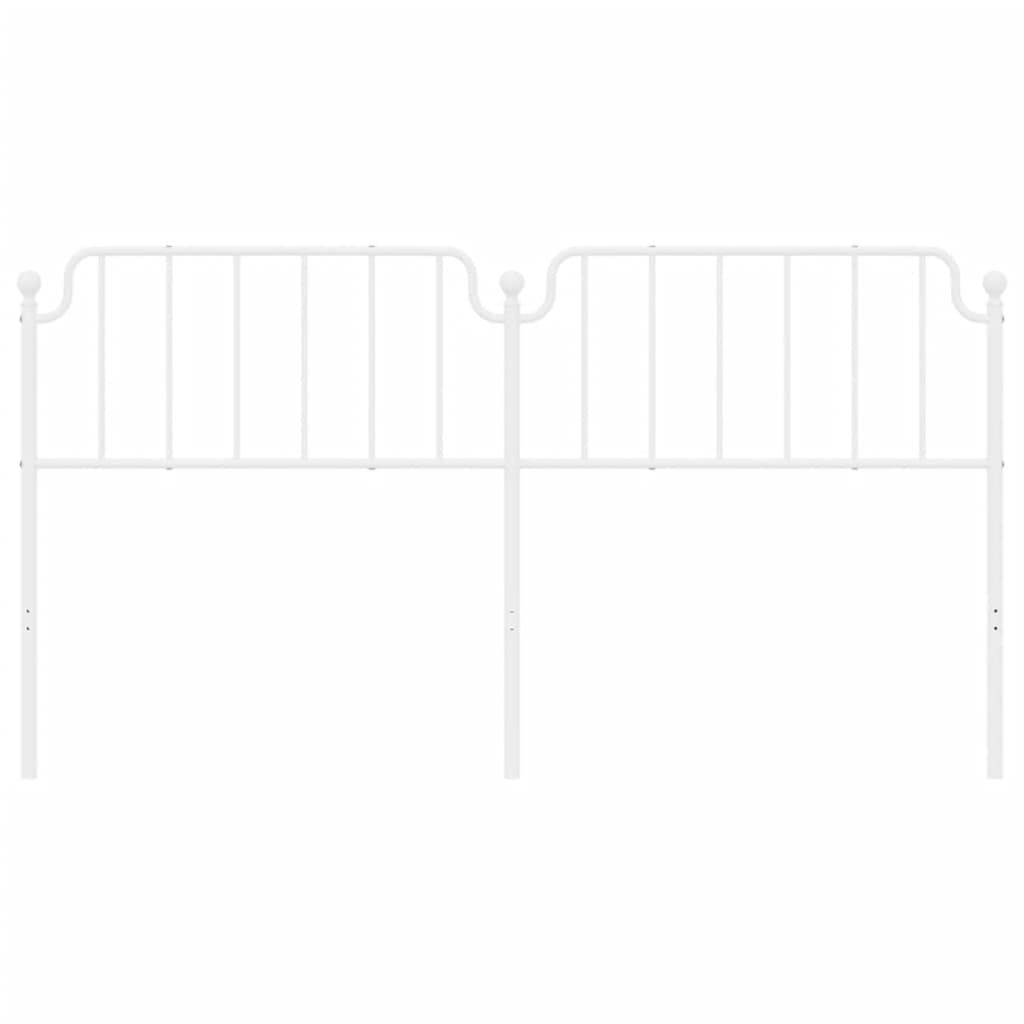 Cabeceira de cama 180 cm metal branco