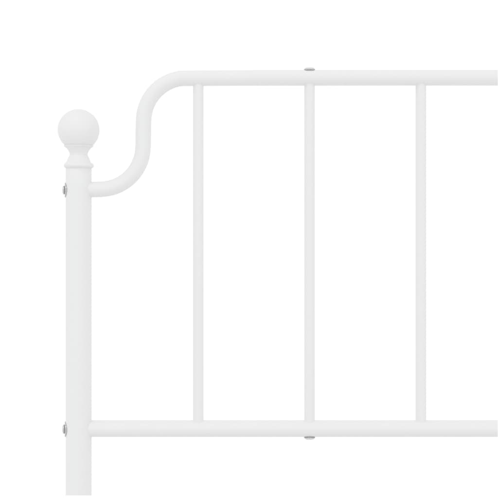 Cabeceira de cama 180 cm metal branco