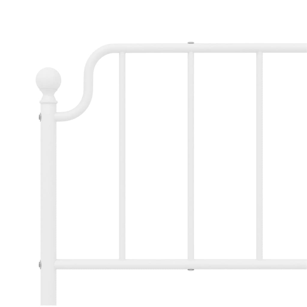 Cabeceira de cama 193 cm metal branco