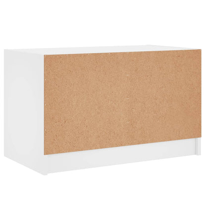 Móvel de TV c/ portas de vidro 68x37x42 cm branco