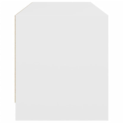 Móvel de TV c/ portas de vidro 102x37x42 cm branco