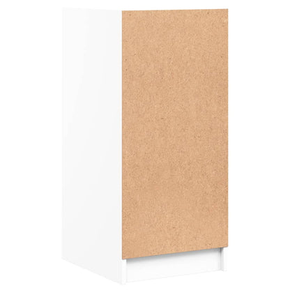 Armário de apoio c/ portas de vidro 35x37x75,5 cm branco