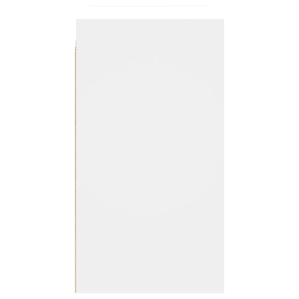 Armário de parede c/ portas de vidro 68x37x68,5 cm branco