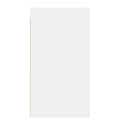 Armário de parede c/ portas de vidro 68x37x68,5 cm branco