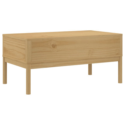 Mesa de centro FLORO 99x55,5x45 cm pinho maciço castanho mel