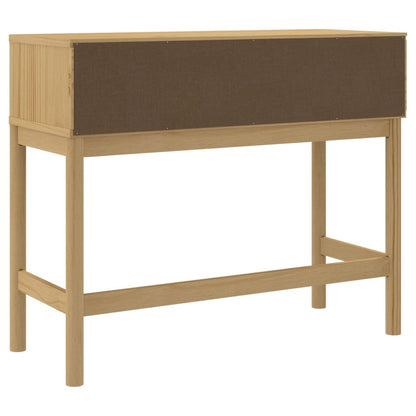 Mesa consola FLORO 89,5x36,5x73 cm pinho maciço castanho mel