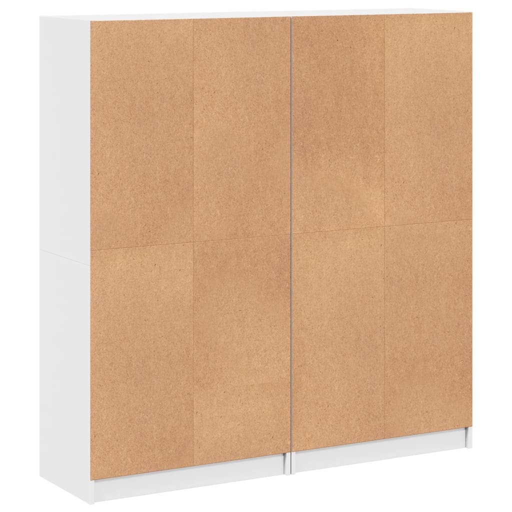 Estante c/ portas 136x37x142 cm derivados de madeira branco