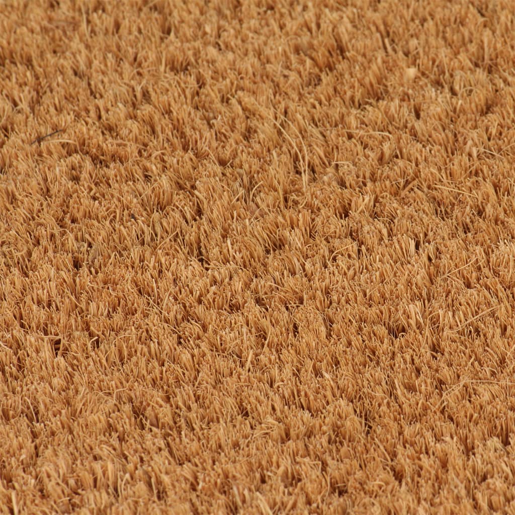 Tapetes porta 2 pcs 40x60 cm fibra de coco tufada natural