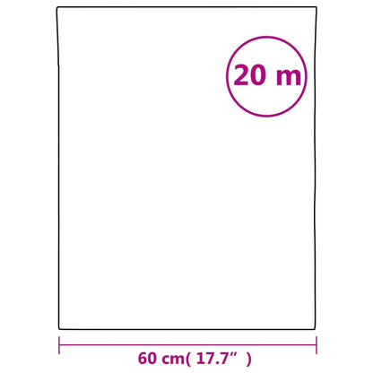 Película para janela fosca 60x2000 cm PVC branco