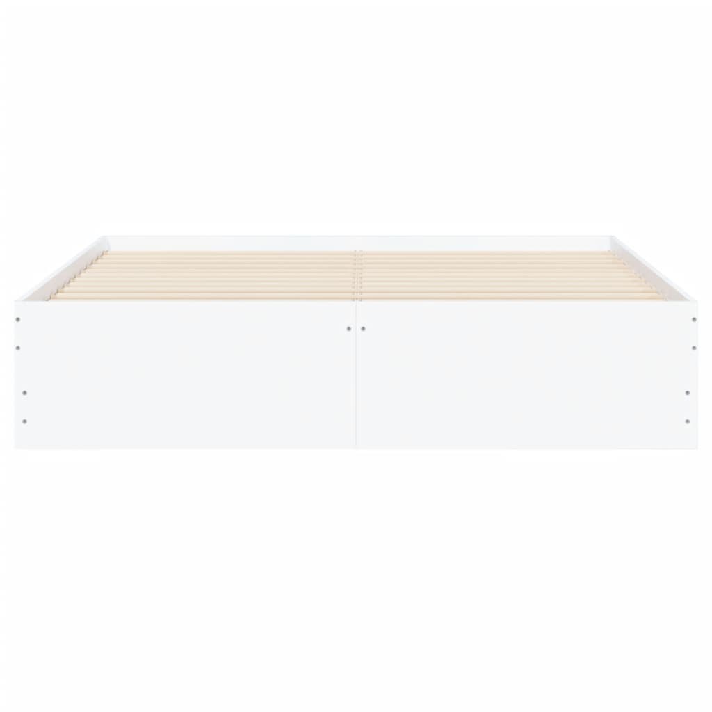 Estrutura de cama c/ gavetas 140x190cm derivados madeira branco