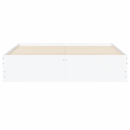 Estrutura de cama c/ gavetas 140x190cm derivados madeira branco