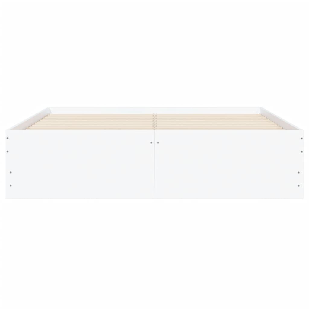 Estrutura de cama c/ gavetas 135x190cm derivados madeira branco