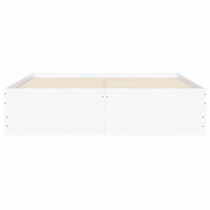 Estrutura de cama c/ gavetas 135x190cm derivados madeira branco