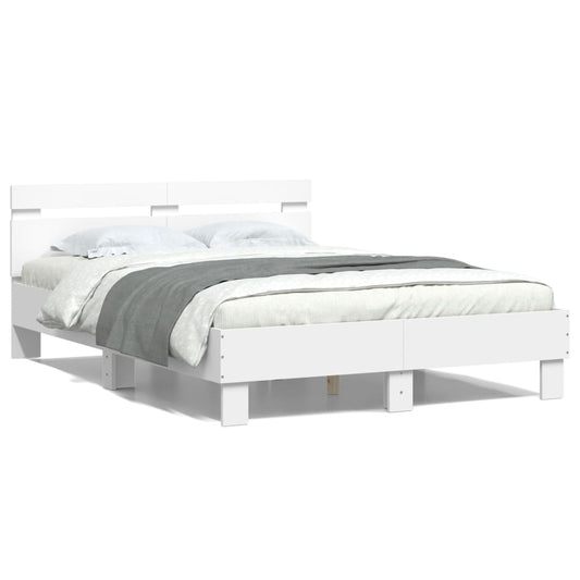 Estrutura cama c/ cabeceira 120x190 cm derivados madeira branco