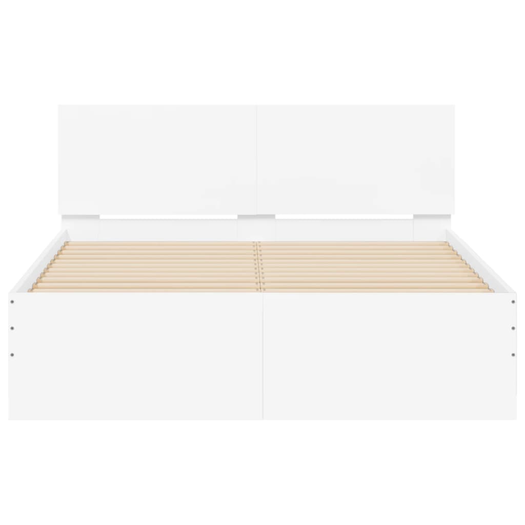 Estrutura de cama com cabeceira 120x190 cm branco