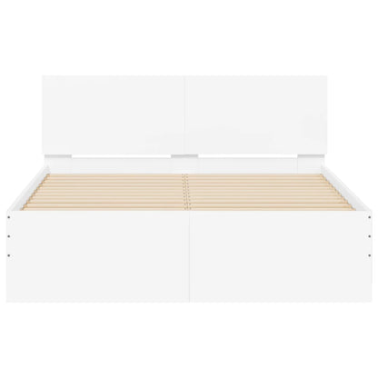 Estrutura de cama com cabeceira 120x190 cm branco