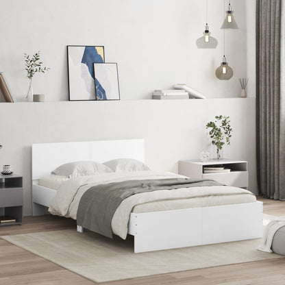 Estrutura de cama com cabeceira 120x190 cm branco