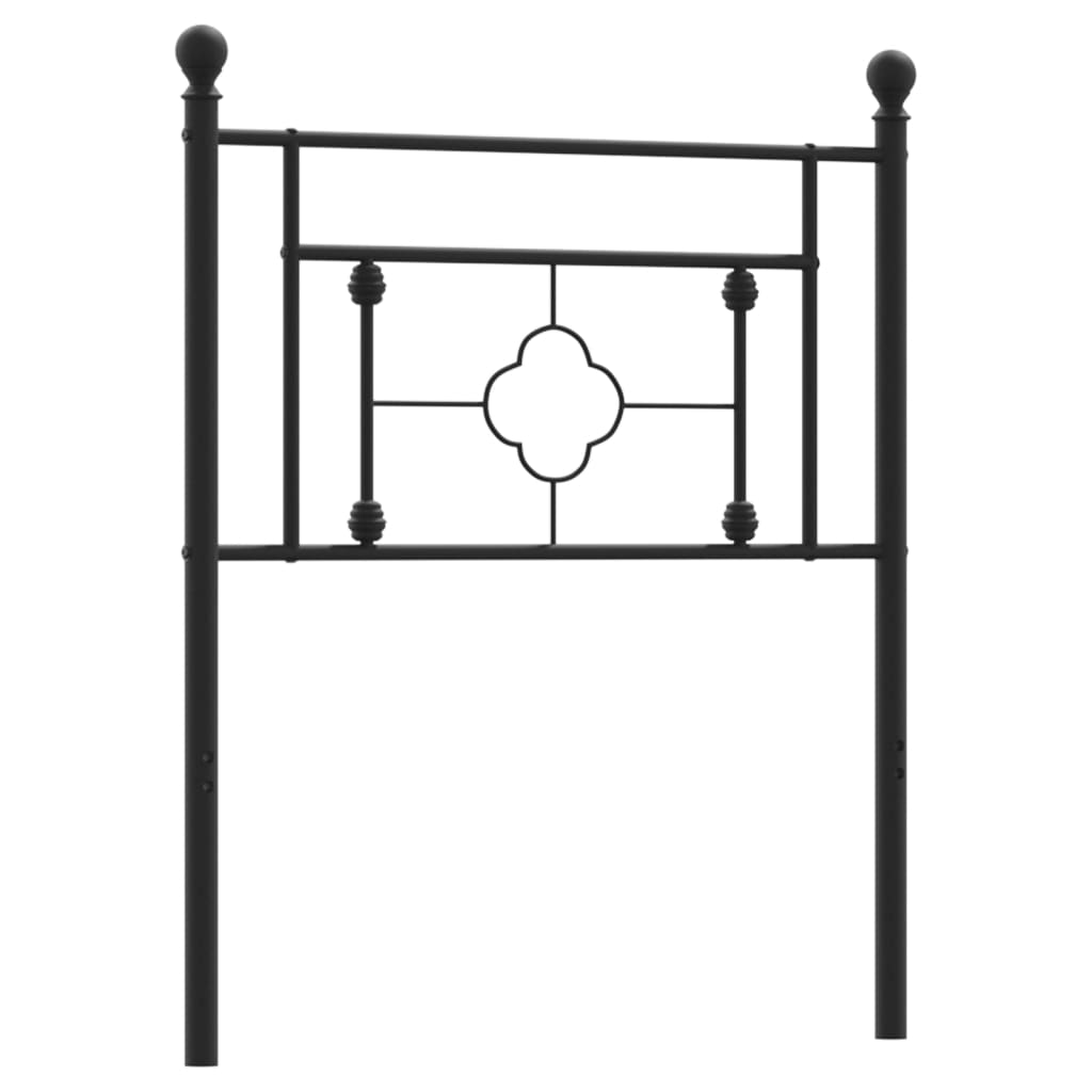 Cabeceira de cama 80 cm metal preto