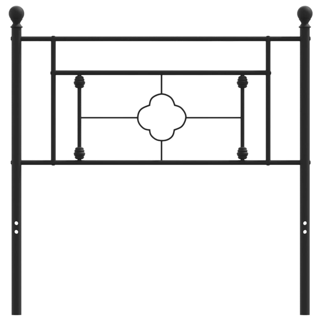 Cabeceira de cama 90 cm metal preto