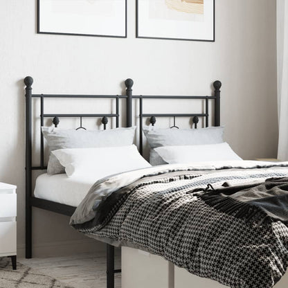 Cabeceira de cama 120 cm metal preto