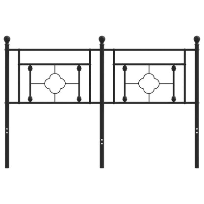 Cabeceira de cama 135 cm metal preto