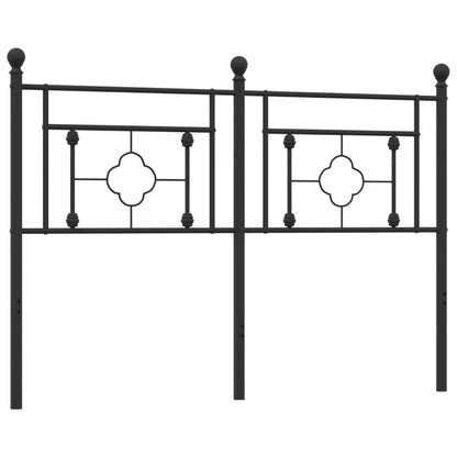 Cabeceira de cama 135 cm metal preto