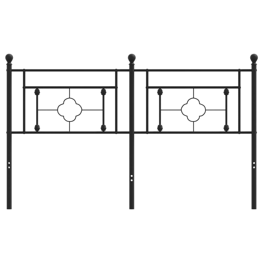 Cabeceira de cama 150 cm metal preto