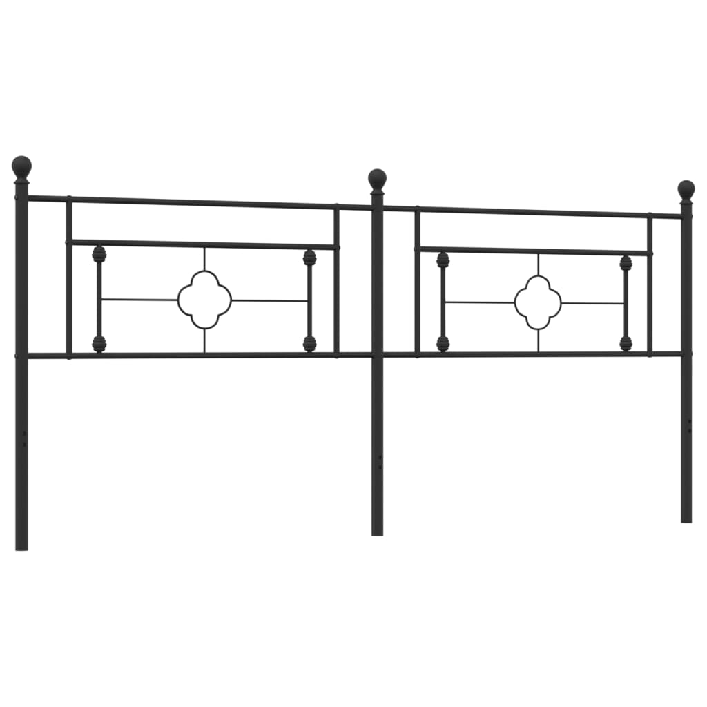 Cabeceira de cama 193 cm metal preto